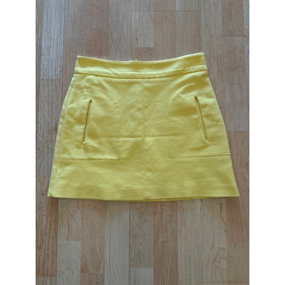 *Yellow Zara Women Mini Skirt Size M - Picture 4 of 6